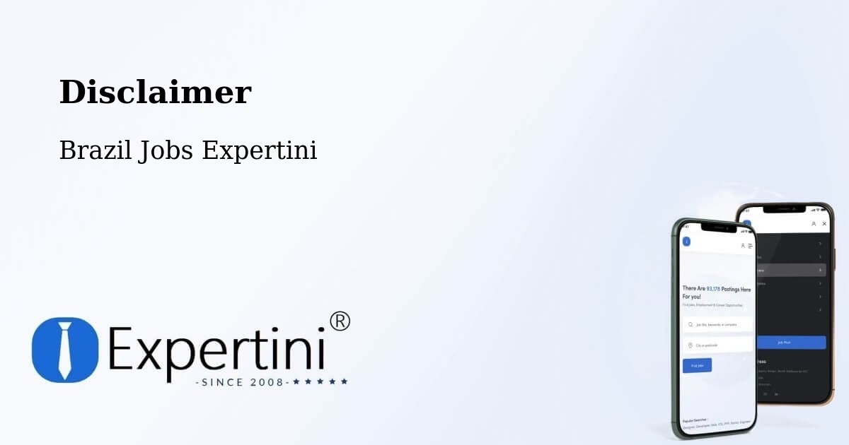 Disclaimer – Raposos - Brazil Jobs Expertini